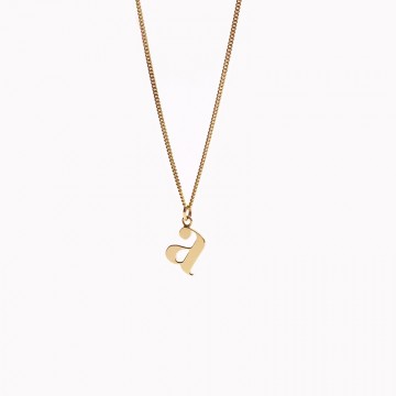 Necklace Letters Gold 14K